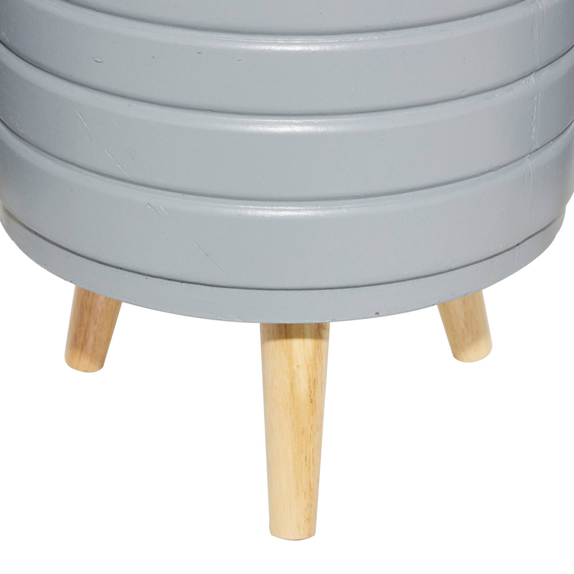 Set of 3 Grey MgO Contemporary Planter 14", 16", 18"
